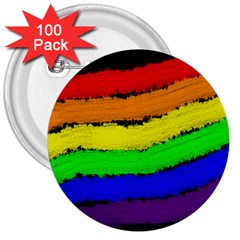 Rainbow 3  Buttons (100 pack) 