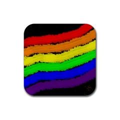 Rainbow Rubber Coaster (Square) 