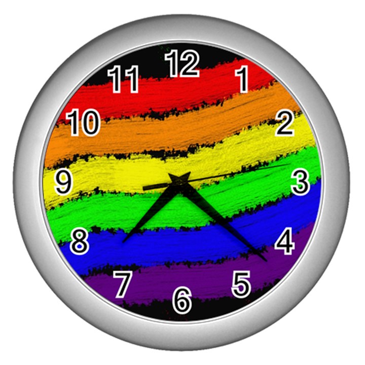 Rainbow Wall Clocks (Silver) 