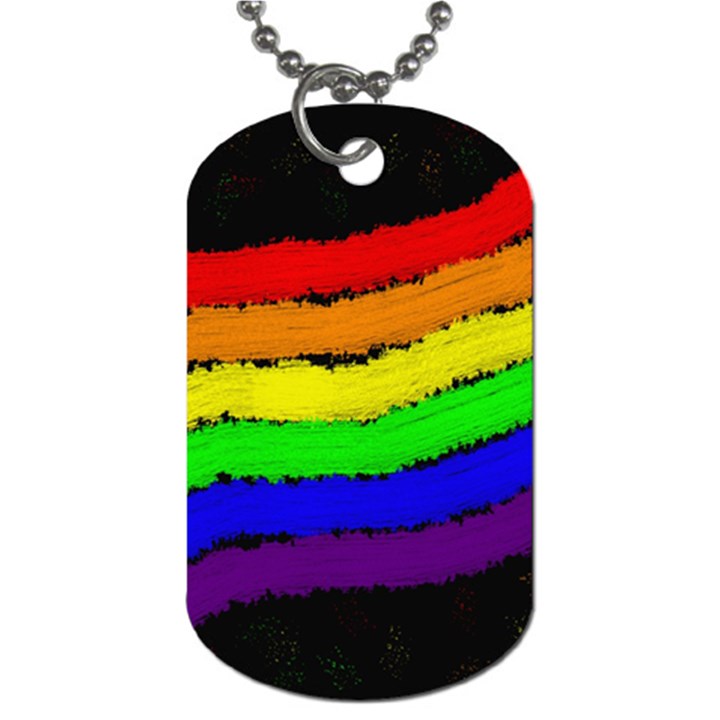 Rainbow Dog Tag (One Side)