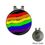 Rainbow Hat Clips with Golf Markers Front