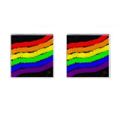 Rainbow Cufflinks (Square)