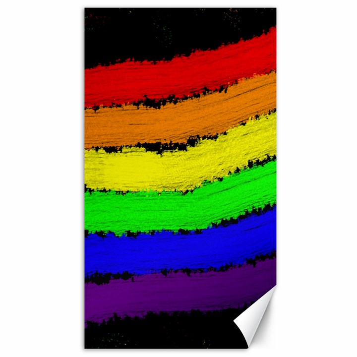 Rainbow Canvas 40  x 72  