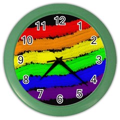 Rainbow Color Wall Clocks