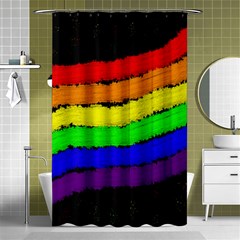 Rainbow Shower Curtain 48  x 72  (Small) 