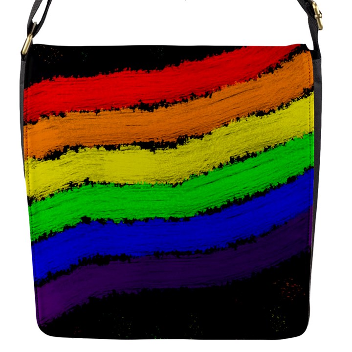 Rainbow Flap Messenger Bag (S)