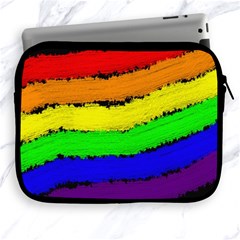 Rainbow Apple Ipad 2/3/4 Zipper Cases by Valentinaart