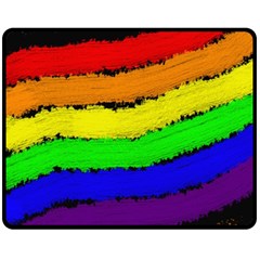 Rainbow Double Sided Fleece Blanket (Medium) 