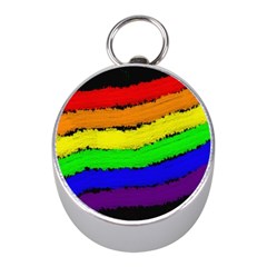 Rainbow Mini Silver Compasses