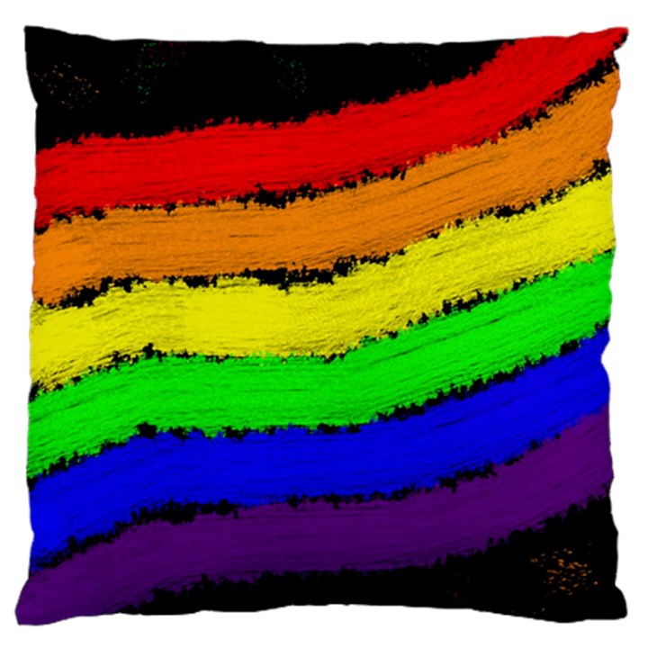 Rainbow Standard Flano Cushion Case (One Side)