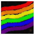 Rainbow Large Satin Scarf (Square) Front