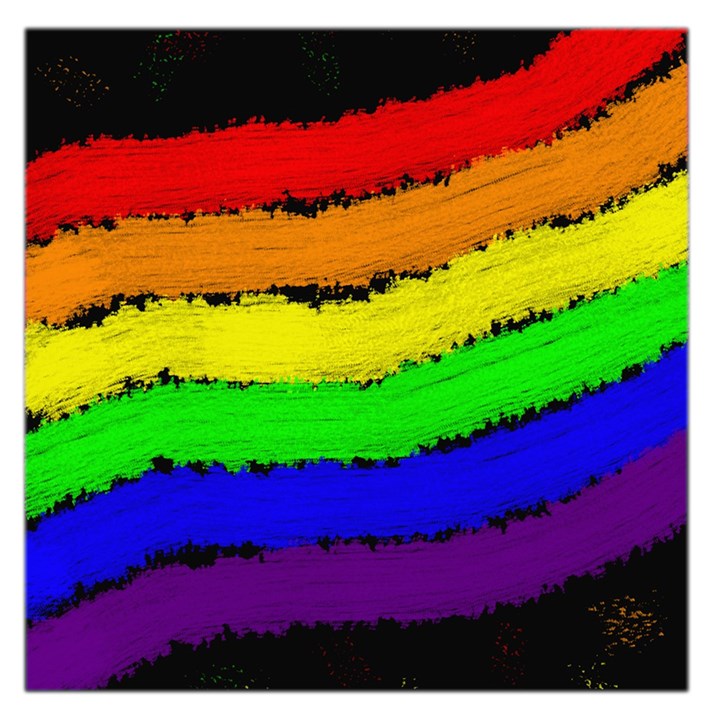 Rainbow Large Satin Scarf (Square)