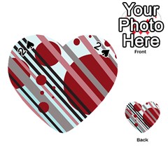 Colorful Lines And Circles Playing Cards 54 (heart) 