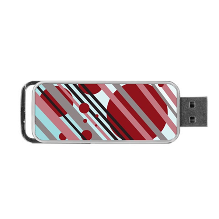 Colorful lines and circles Portable USB Flash (Two Sides)