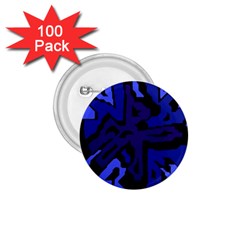 Deep Blue Abstraction 1 75  Buttons (100 Pack)  by Valentinaart