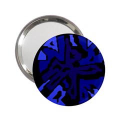 Deep Blue Abstraction 2 25  Handbag Mirrors