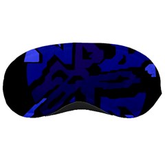 Deep Blue Abstraction Sleeping Masks by Valentinaart