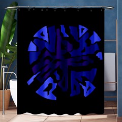 Deep Blue Abstraction Shower Curtain 60  X 72  (medium)  by Valentinaart