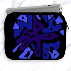 Deep Blue Abstraction Apple Ipad 2/3/4 Zipper Cases by Valentinaart