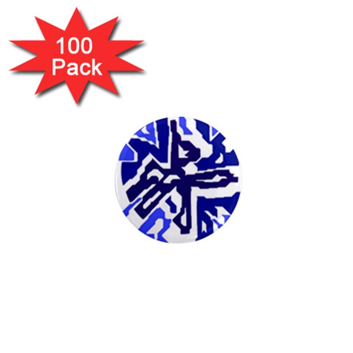 Deep blue abstraction 1  Mini Magnets (100 pack) 