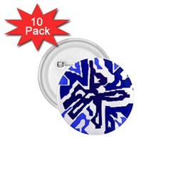 Deep Blue Abstraction 1 75  Buttons (10 Pack) by Valentinaart