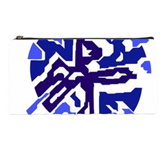 Deep Blue Abstraction Pencil Cases by Valentinaart