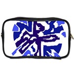 Deep blue abstraction Toiletries Bags Front