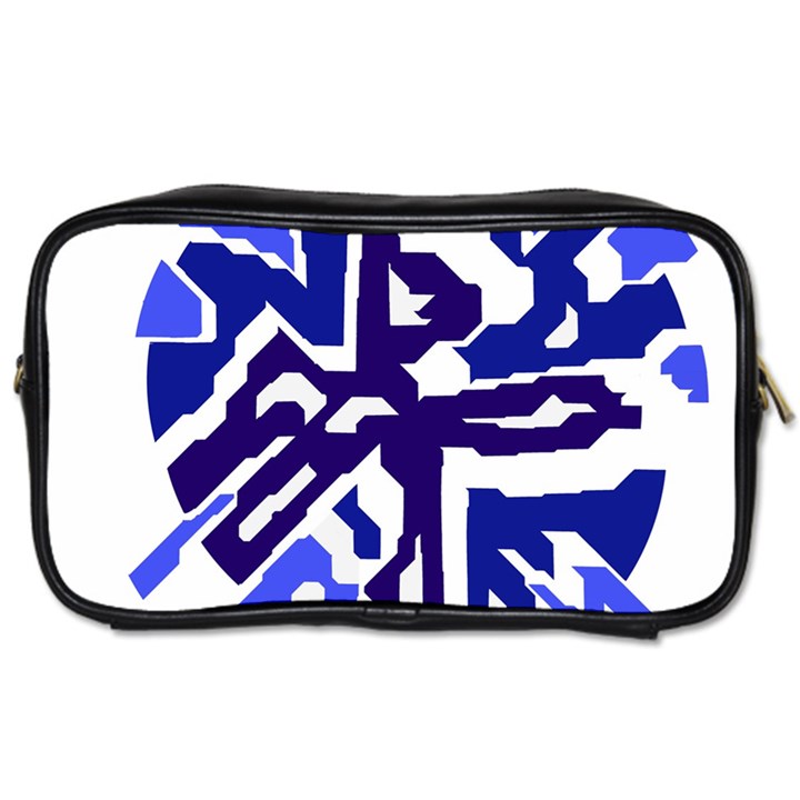 Deep blue abstraction Toiletries Bags