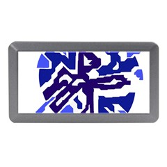 Deep Blue Abstraction Memory Card Reader (mini) by Valentinaart