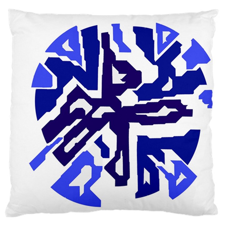 Deep blue abstraction Large Cushion Case (One Side)