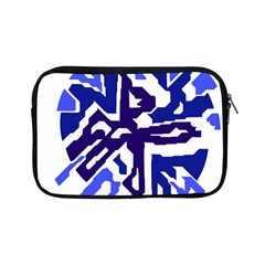 Deep Blue Abstraction Apple Ipad Mini Zipper Cases by Valentinaart