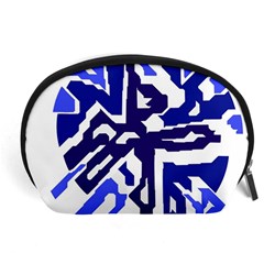 Deep Blue Abstraction Accessory Pouches (large)  by Valentinaart