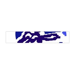 Deep Blue Abstraction Flano Scarf (mini) by Valentinaart