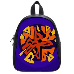 Orange Ball School Bags (small)  by Valentinaart