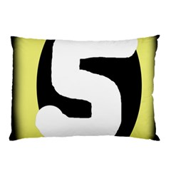 Number Five Pillow Case (two Sides) by Valentinaart