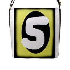 Number Five Flap Messenger Bag (l)  by Valentinaart