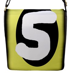 Number Five Flap Messenger Bag (s) by Valentinaart