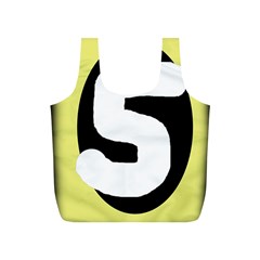 Number Five Full Print Recycle Bags (s)  by Valentinaart