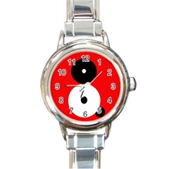 Number Eight Round Italian Charm Watch by Valentinaart