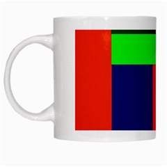 Colorful Abstraction White Mugs by Valentinaart