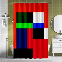 Colorful Abstraction Shower Curtain 48  X 72  (small)  by Valentinaart