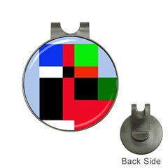 Colorful Abstraction Hat Clips With Golf Markers by Valentinaart