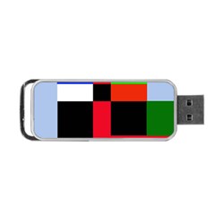 Colorful Abstraction Portable Usb Flash (one Side) by Valentinaart