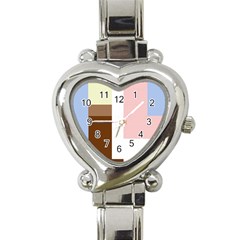 Colorful Abstraction Heart Italian Charm Watch by Valentinaart