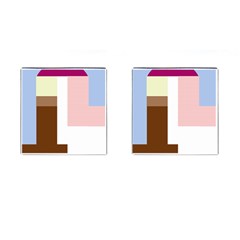 Colorful Abstraction Cufflinks (square) by Valentinaart