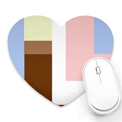 Colorful Abstraction Heart Mousepads by Valentinaart