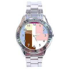 Colorful Abstraction Stainless Steel Analogue Watch by Valentinaart