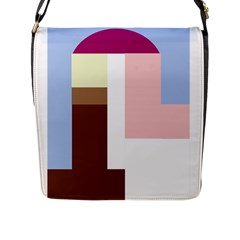 Colorful Abstraction Flap Messenger Bag (l)  by Valentinaart