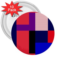 Colorful abstraction 3  Buttons (10 pack) 