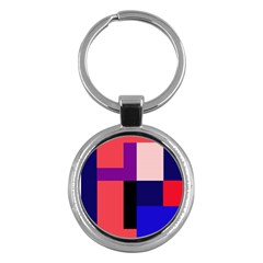 Colorful abstraction Key Chains (Round) 